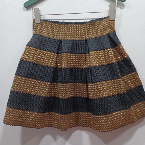 CLEO Woman skirt Black and Gold Size L - Picture 2 of 7